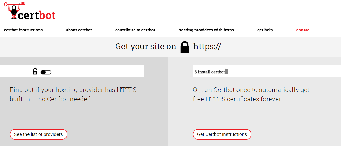 Certbot 将自动更新您的 SSL 证书