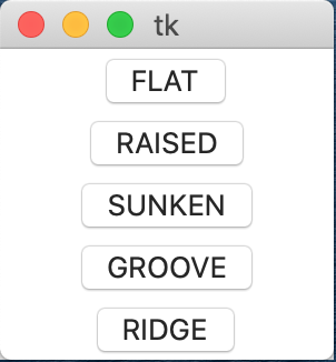 tkinter relief styles样式