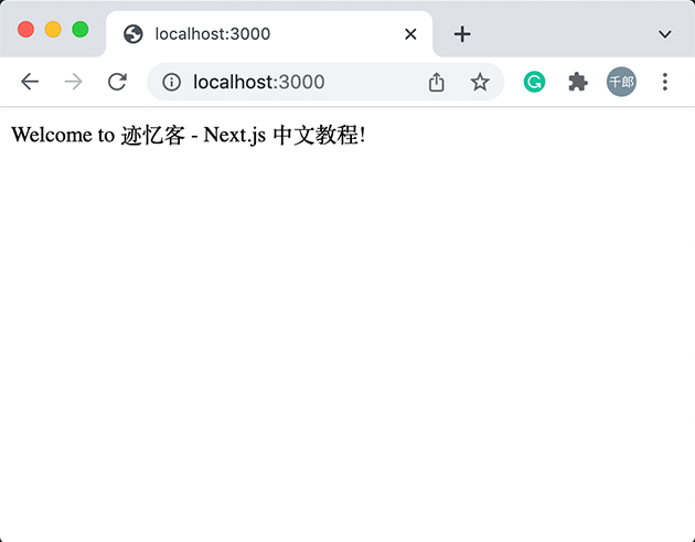 NextJs 中文教程验证nextjs服务