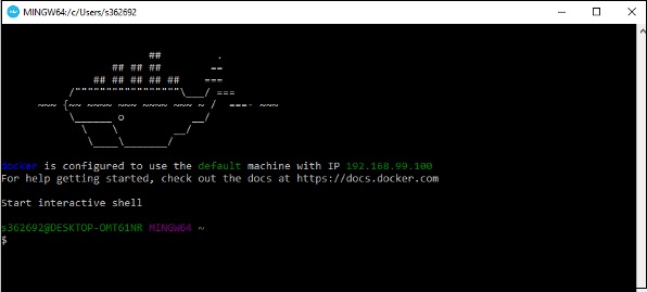 windows Docker 启动成功