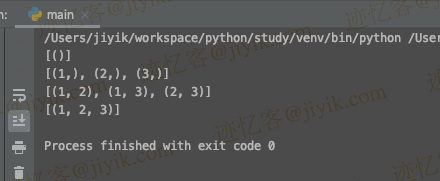 python itertools.combinations() 获取集合的所有子集