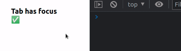 react check if tab has focus