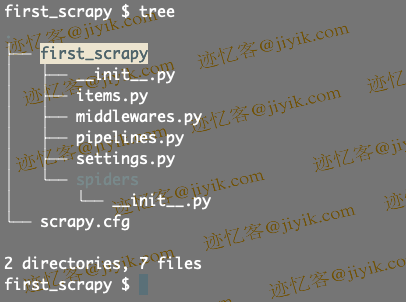 scrapy 项目结构