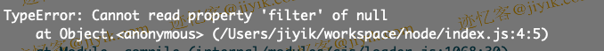 JavaScript 中 Cannot read properties of null (reading 'filter') 错误