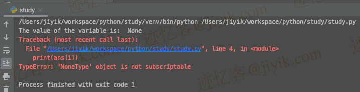 解决 Python 错误 TypeError- 'NoneType' object is not subscriptable