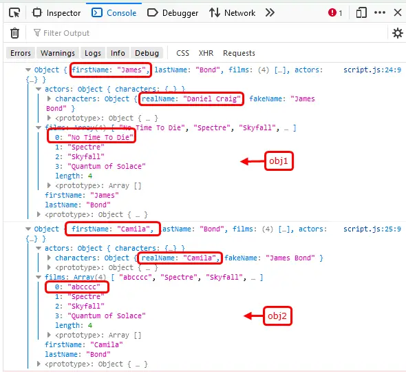 在 javascript 中深度复制一个对象