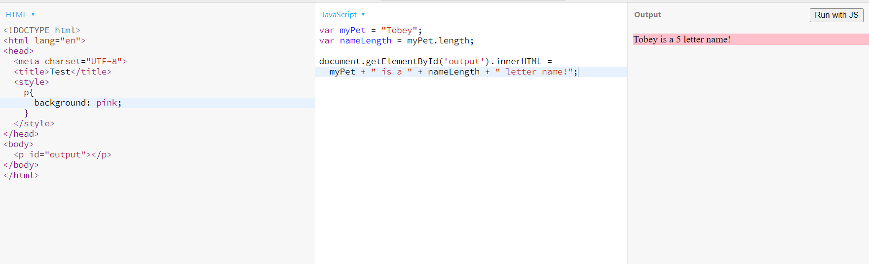 用户在 html 中定义的 js 变量