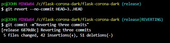 revert three commits