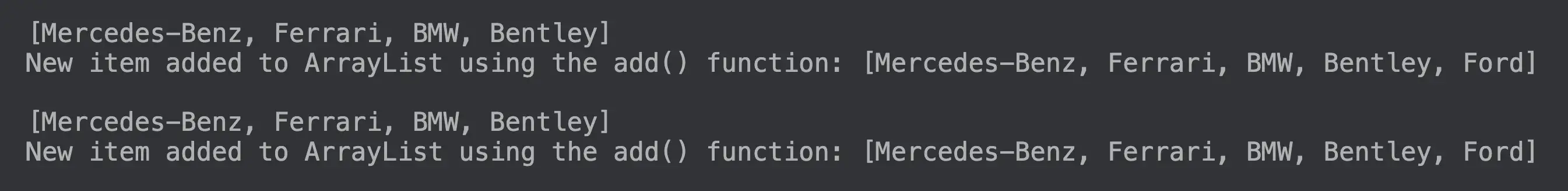 使用 += 运算符将新项添加到 Kotlin ArrayList